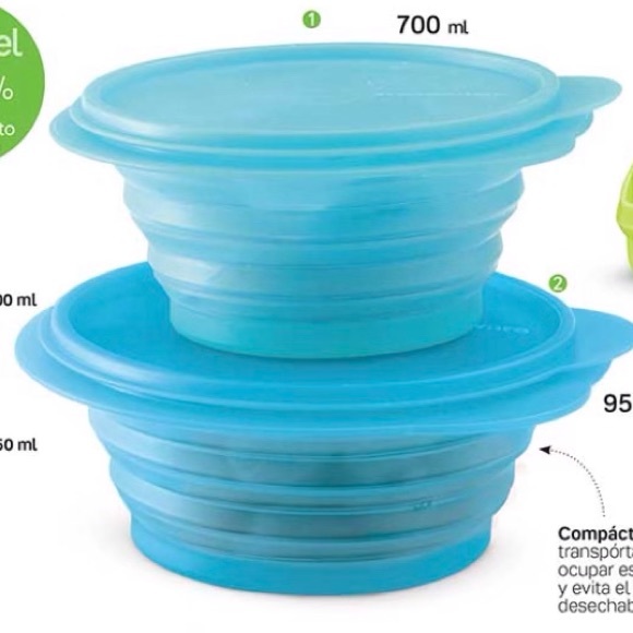 Tupperware Compactware Container Set of 2 - Picture 11 of 12